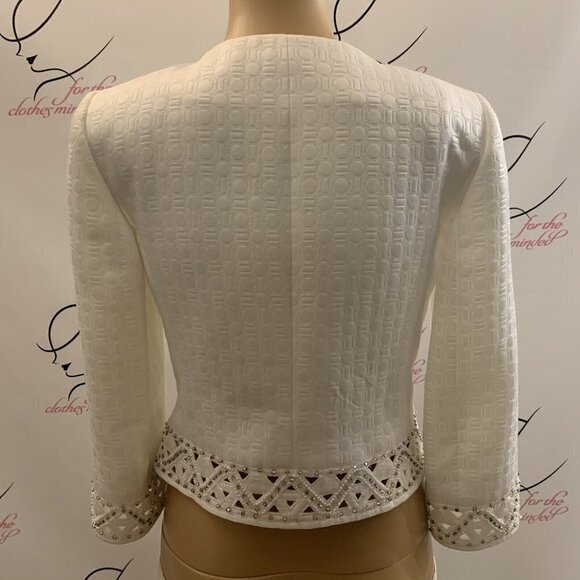 Antonio Melani. Size 0. Beaded Embossed Embellished Short Jacket. WTC - Picture 4 of 7